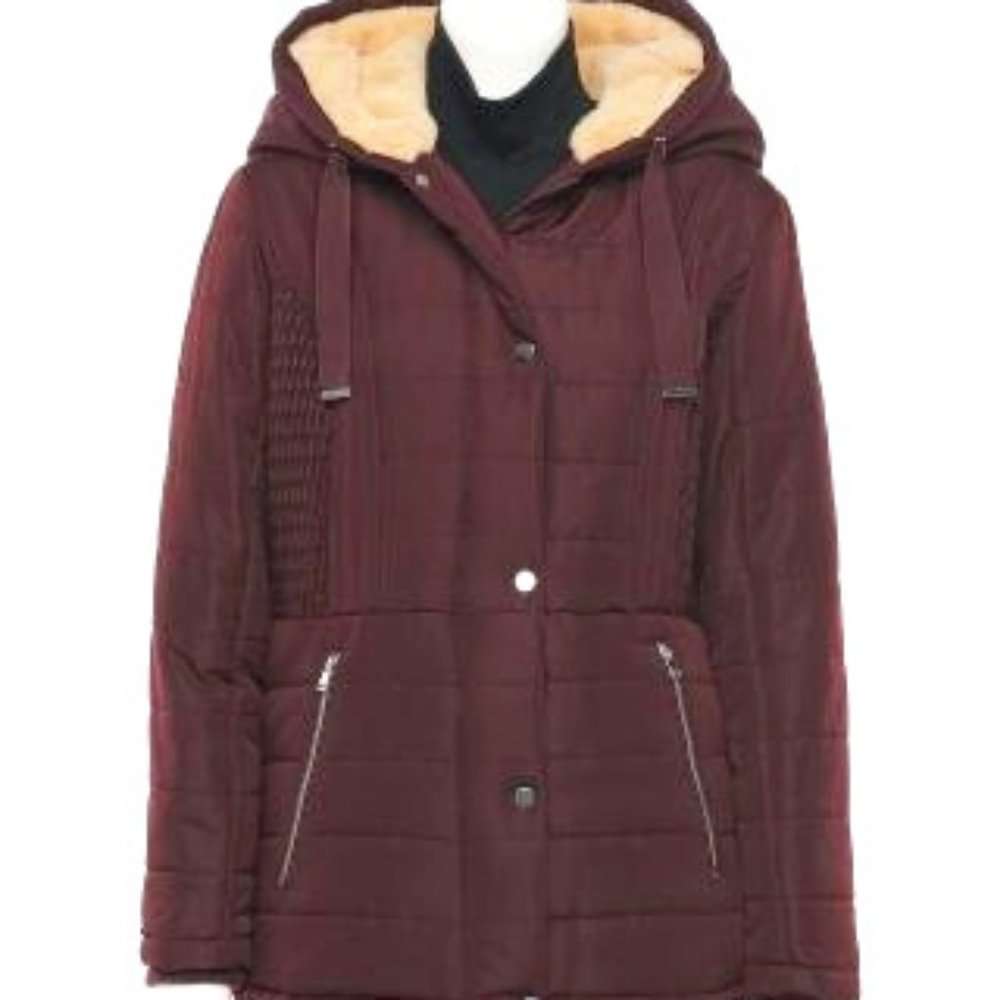 d.e.t.a.i.l.s Sherpa-Lined Convertible Collar Coat - Picture 9 of 9